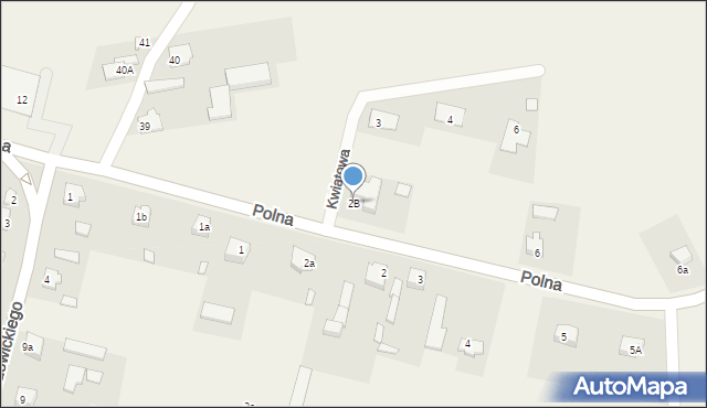 Łyszkowice, Polna, 2B, mapa Łyszkowice
