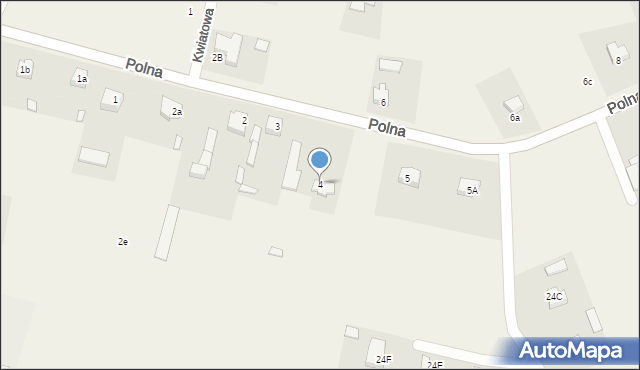 Łyszkowice, Polna, 4, mapa Łyszkowice