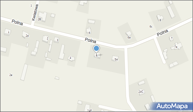 Łyszkowice, Polna, 5, mapa Łyszkowice