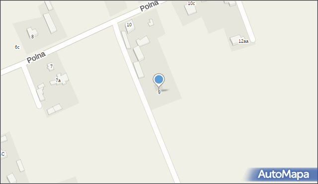 Łyszkowice, Polna, 9, mapa Łyszkowice