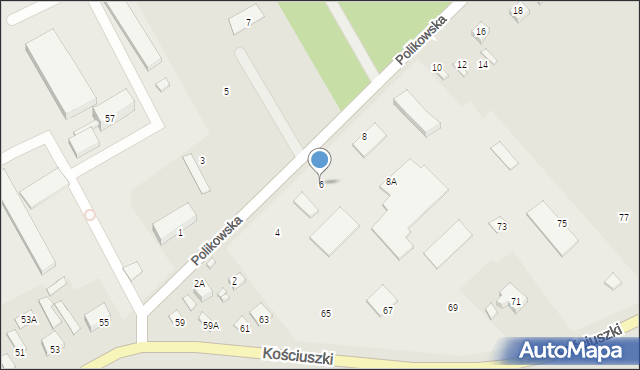 Maciejowice, Polikowska, 6, mapa Maciejowice