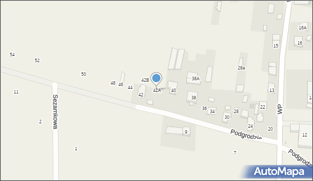 Macierzysz, Podgrodzie, 42A, mapa Macierzysz