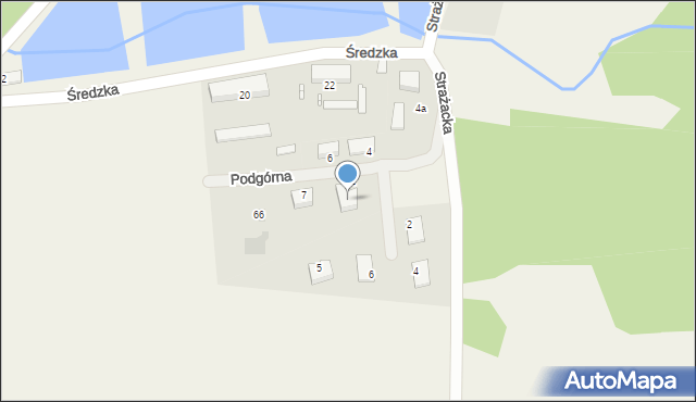 Mączniki, Podgórna, 3, mapa Mączniki