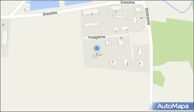 Mączniki, Podgórna, 9, mapa Mączniki