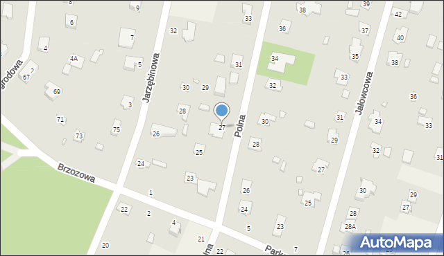 Magdalenka, Polna, 27, mapa Magdalenka