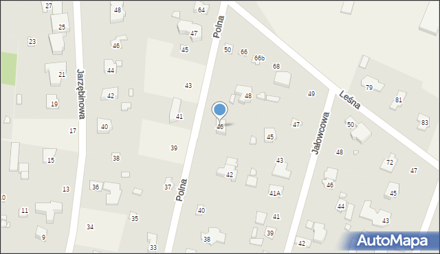 Magdalenka, Polna, 46, mapa Magdalenka