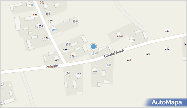Majdan Górny, Polesie, 137, mapa Majdan Górny
