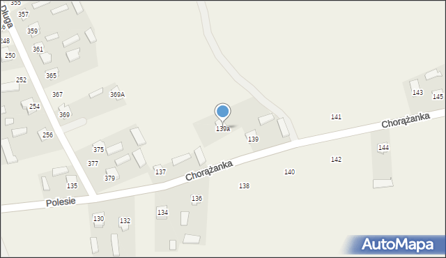Majdan Górny, Polesie, 139a, mapa Majdan Górny