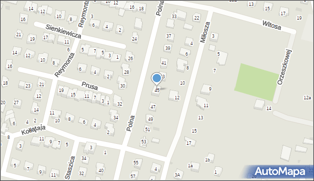 Maków Mazowiecki, Polna, 45, mapa Maków Mazowiecki