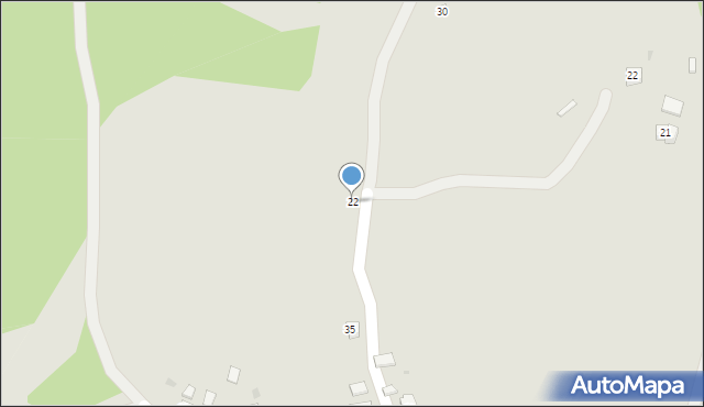 Maków Podhalański, Polna, 22, mapa Maków Podhalański