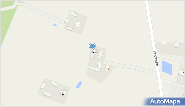 Malachin, Podleśna, 17, mapa Malachin