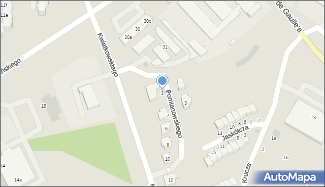 Malbork, Pomianowskiego Karola, 1, mapa Malborka