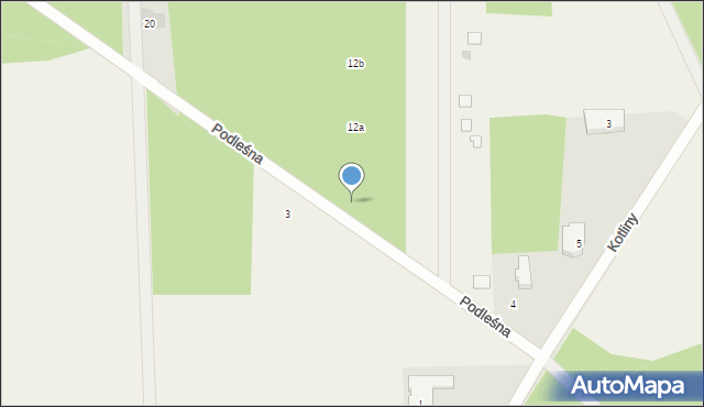 Malcanów, Podleśna, 12, mapa Malcanów