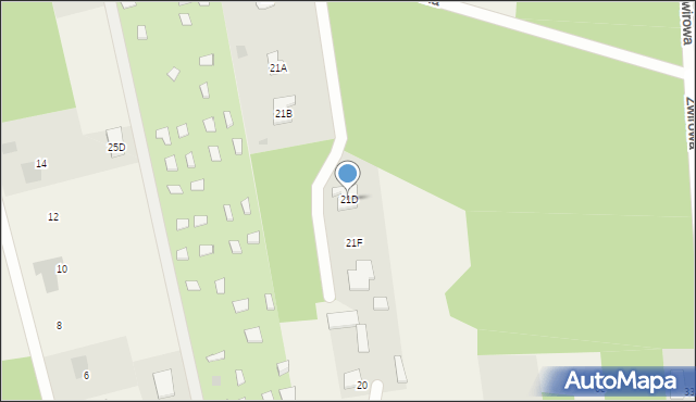 Malcanów, Podleśna, 21D, mapa Malcanów