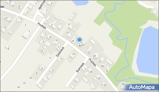 Malec, Podlas, 19, mapa Malec