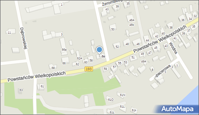 Margonin, Powstańców Wielkopolskich, 56, mapa Margonin