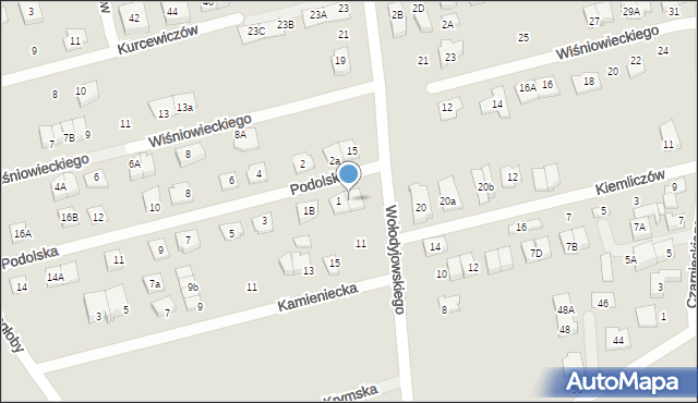 Marki, Podolska, 1a, mapa Marki