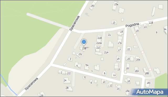 Marki, Pogodna, 23B, mapa Marki