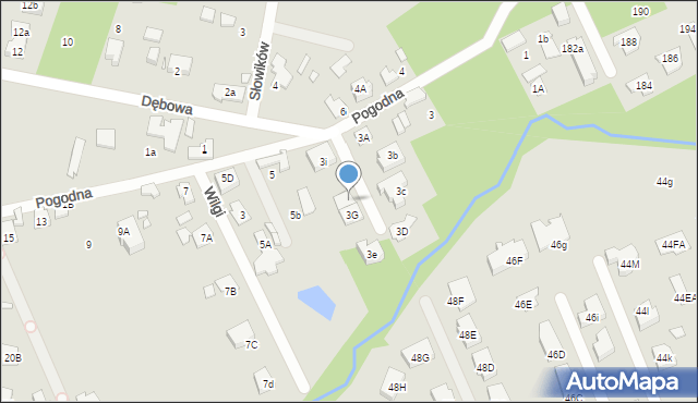 Marki, Pogodna, 3H, mapa Marki