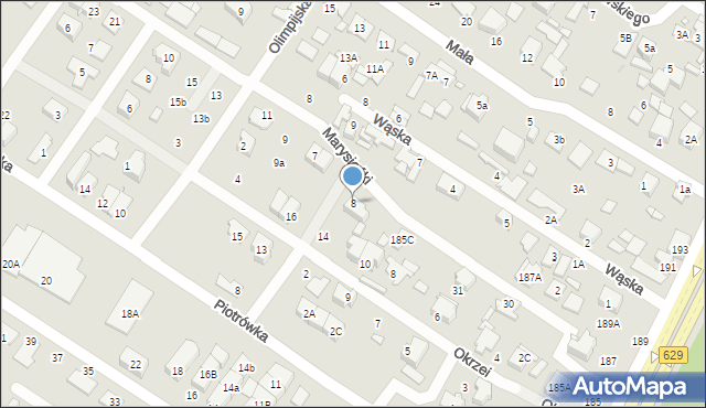 Marki, Pogonowskiego Stefana, kpt., 8, mapa Marki