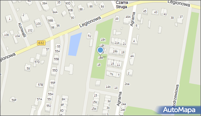 Marki, Pomarańczowa, 18b, mapa Marki