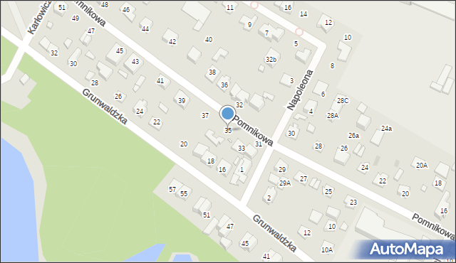 Marki, Pomnikowa, 35, mapa Marki