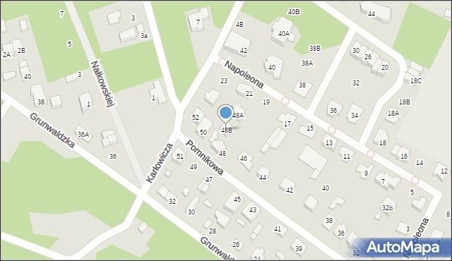 Marki, Pomnikowa, 48B, mapa Marki