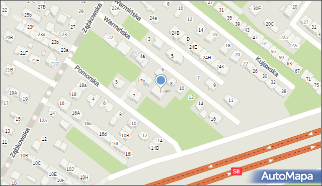 Marki, Pomorska, 9a, mapa Marki