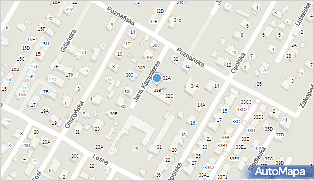 Marki, Poznańska, 32B, mapa Marki