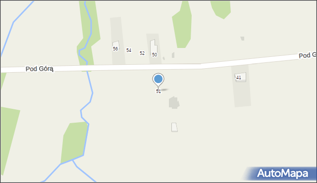 Maruszyna, Pod Górą, 51, mapa Maruszyna