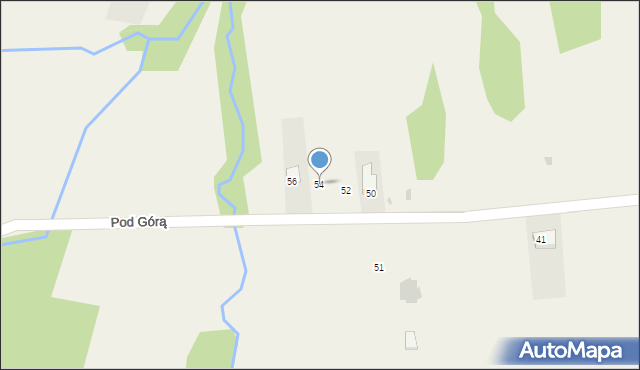 Maruszyna, Pod Górą, 54, mapa Maruszyna