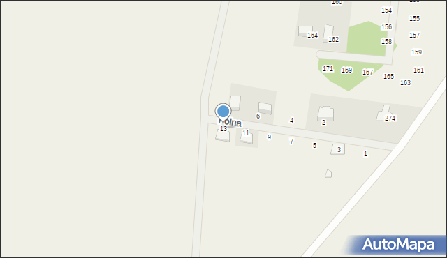 Masłów, Polna, 13, mapa Masłów