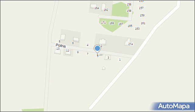 Masłów, Polna, 5, mapa Masłów