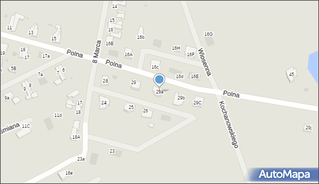 Maszewo, Polna, 29a, mapa Maszewo