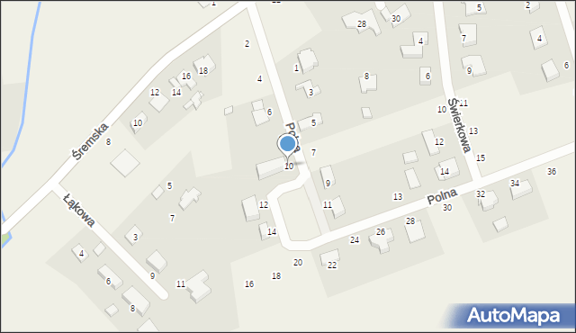 Mechlin, Polna, 10, mapa Mechlin