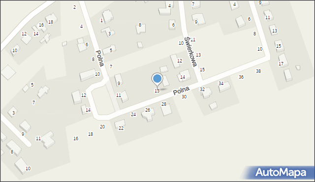 Mechlin, Polna, 13, mapa Mechlin