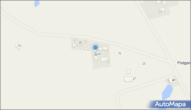 Mezowo, Podgórna, 33, mapa Mezowo