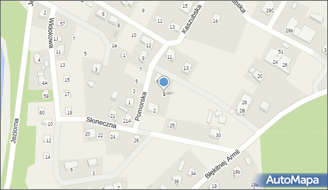 Mezowo, Pomorska, 4, mapa Mezowo