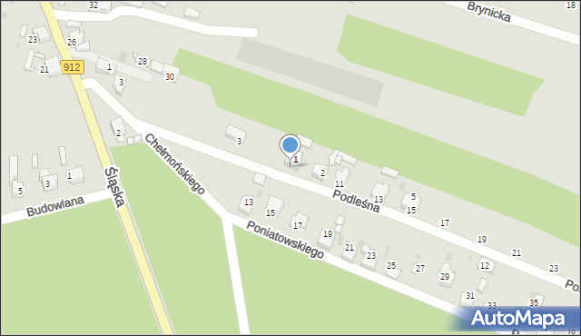 Miasteczko Śląskie, Podleśna, 7, mapa Miasteczko Śląskie