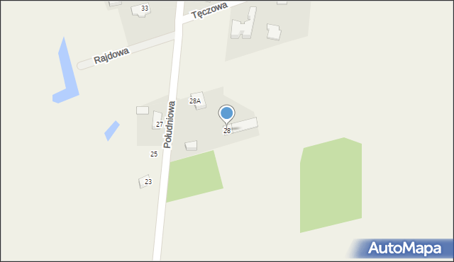 Michałów, Południowa, 28, mapa Michałów