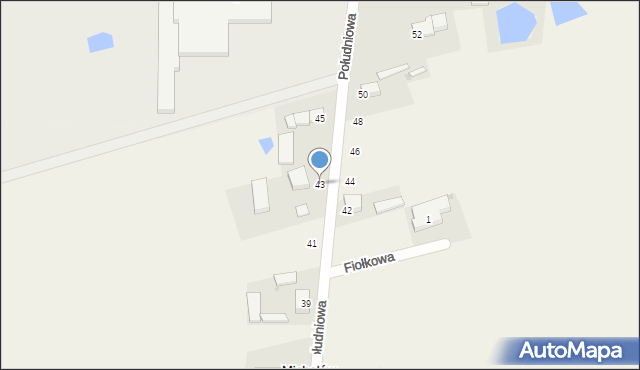 Michałów, Południowa, 43, mapa Michałów