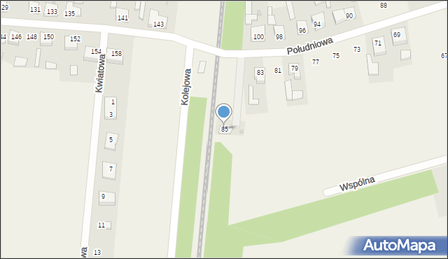 Michałów, Południowa, 85, mapa Michałów