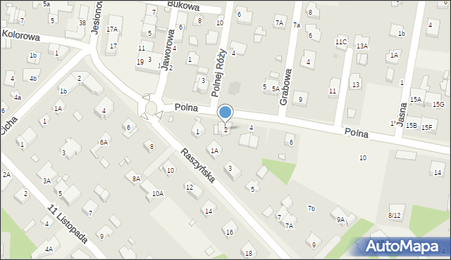 Michałowice, Polna, 2, mapa Michałowice