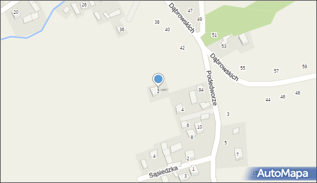 Michałowice, Podedworze, 2, mapa Michałowice