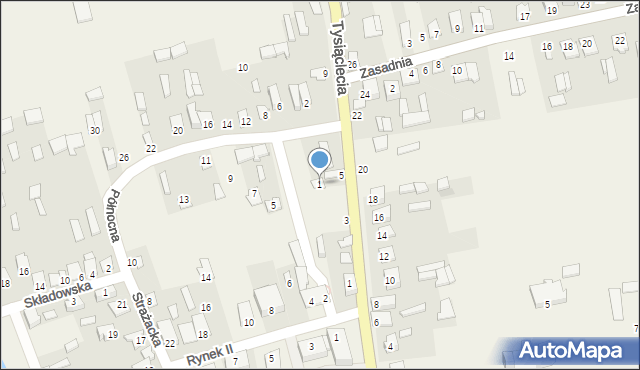 Michów, Północna, 1, mapa Michów