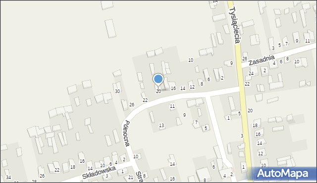 Michów, Północna, 20, mapa Michów