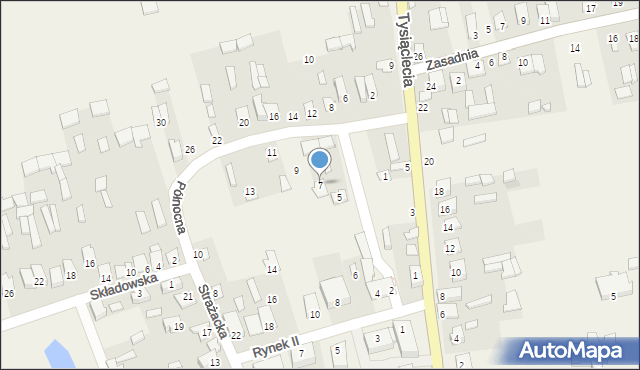 Michów, Północna, 7, mapa Michów