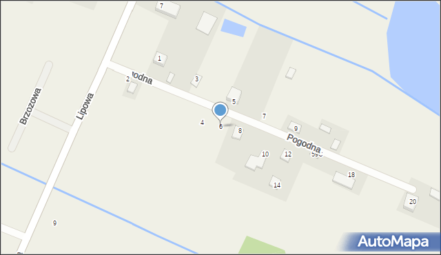 Michrów, Pogodna, 6, mapa Michrów