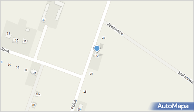 Micigózd, Polna, 22, mapa Micigózd