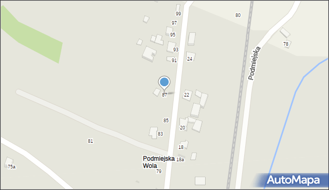 Miechów, Podmiejska, 87, mapa Miechów